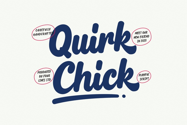 Quirk chick字体 1
