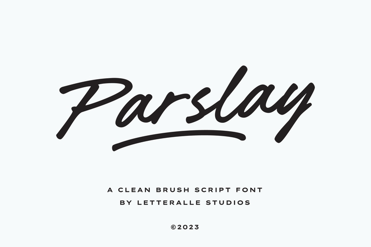 Parslay字体 1