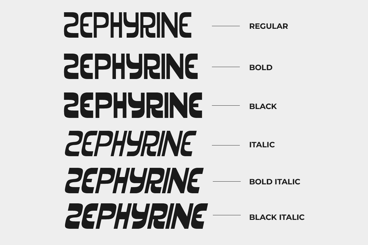 zephyrine black字体 2