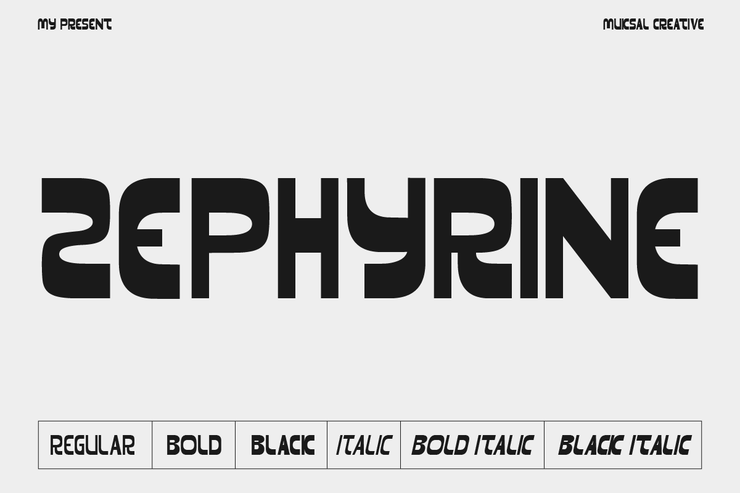 zephyrine black字体 1