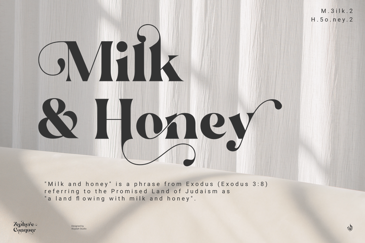 zephyre conquer字体 8