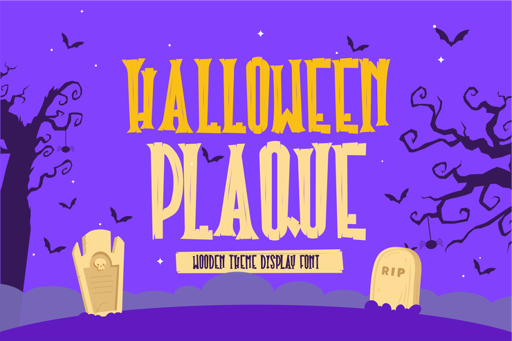 Halloween plaque字体 1