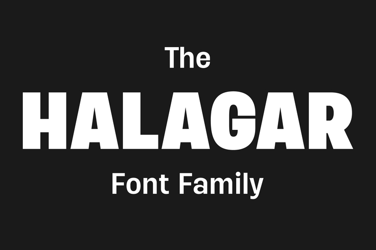 Halagar字体 1