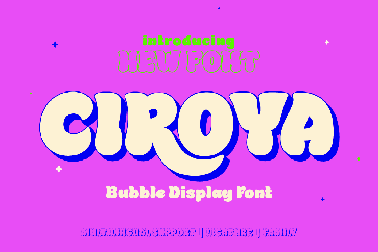 Ciroya trial字体 1