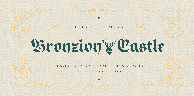 Bronzion castle字体 1