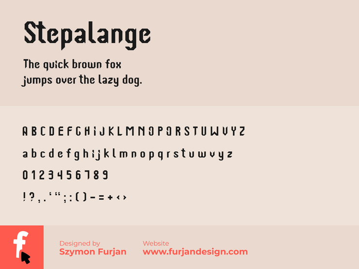 Stepalange字体 2