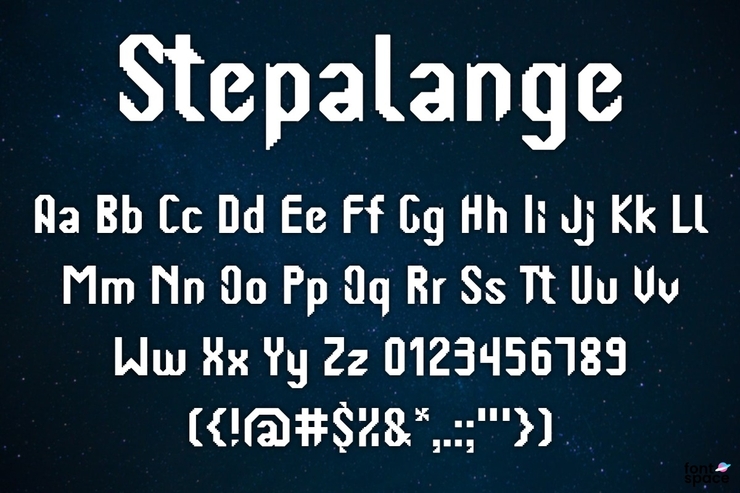 Stepalange字体 3
