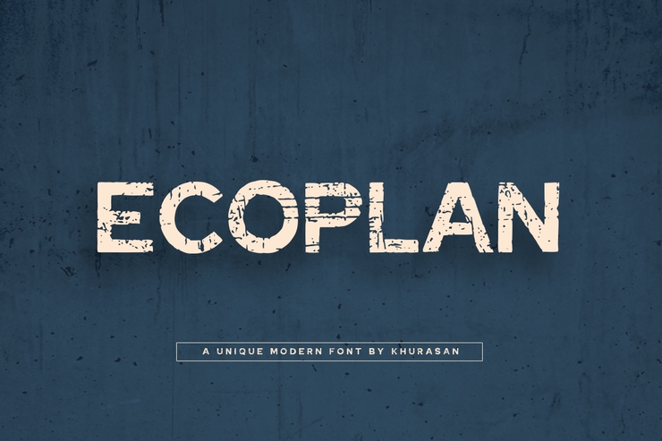 Ecoplan字体 1