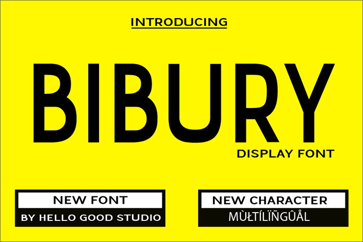 Bibury字体 1