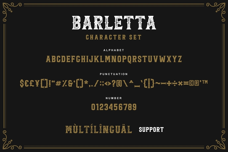 Barletta字体 7