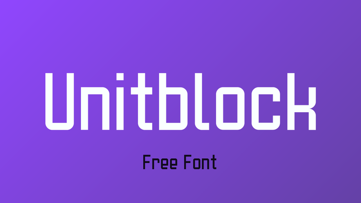 Unitblock字体 1