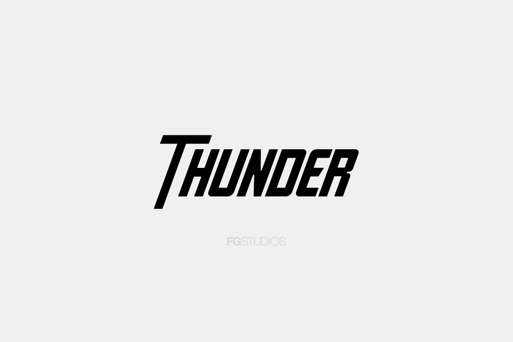 Thunder字体 1