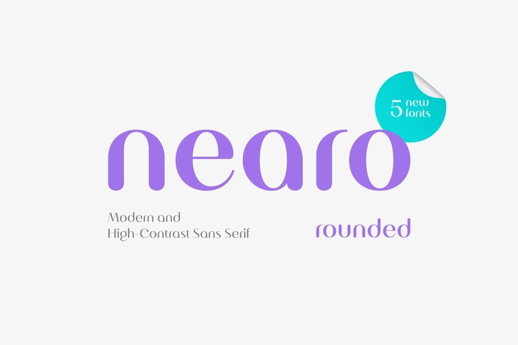 Nearo rounded字体 1