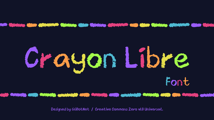Crayon libre字体 1