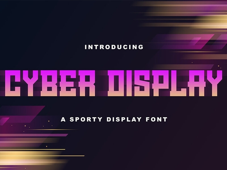 Cyber display字体 1