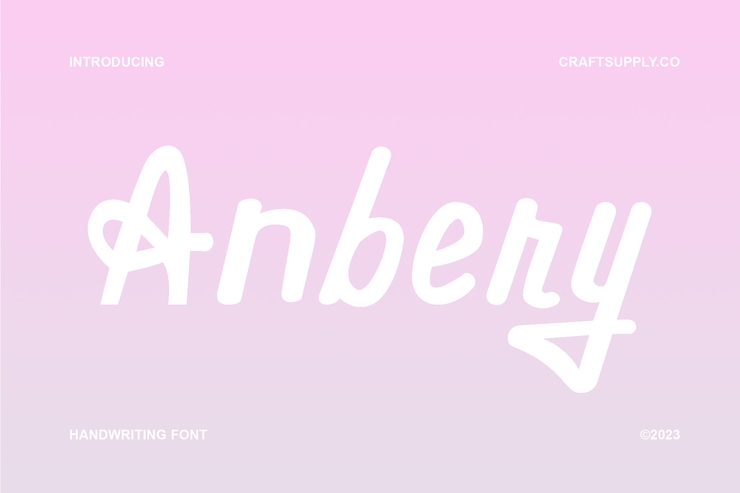 Anbery字体 1