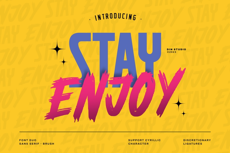 Stay enjoy字体 1