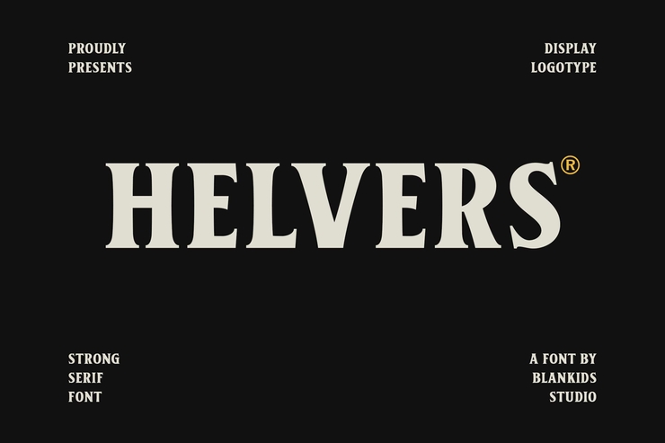 Helvers字体 1