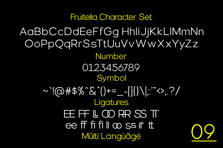 Fruitella字体 2