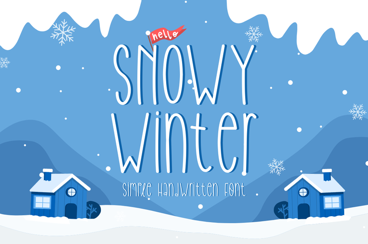 Snowy winter字体 1