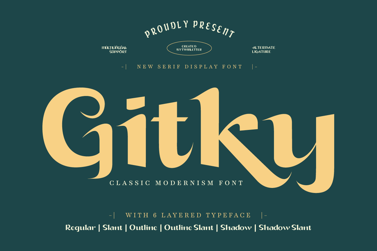 Gitky trial字体 1