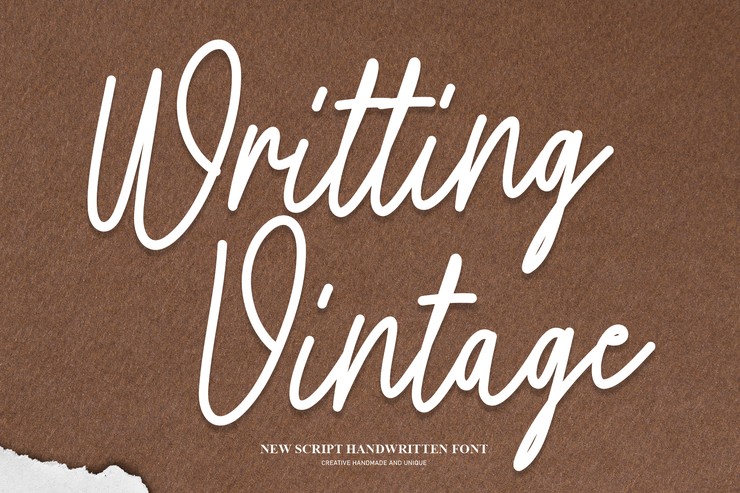 Writting vintage字体 1