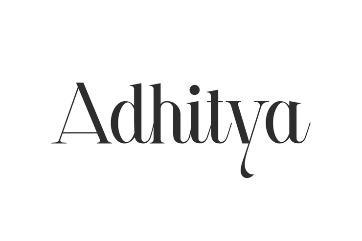 Adhitya字体 1
