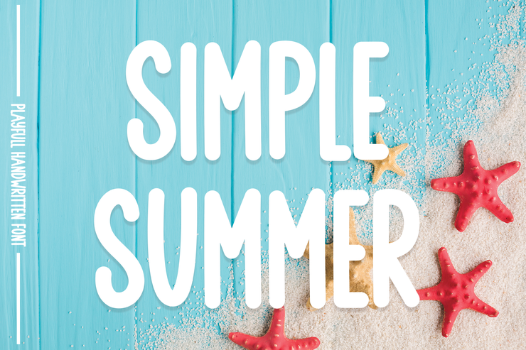 Simple summer字体 1