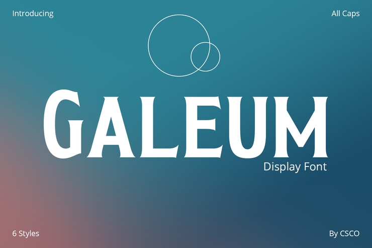 Galeum字体 1