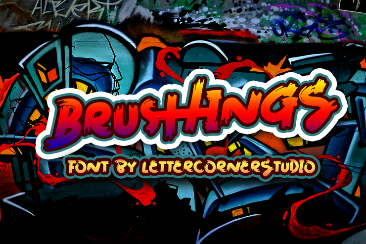 Brushings字体 2