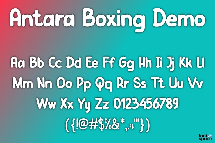 Zntara boxing字体 2