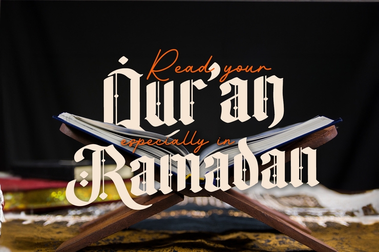 Ramadan letter字体 2
