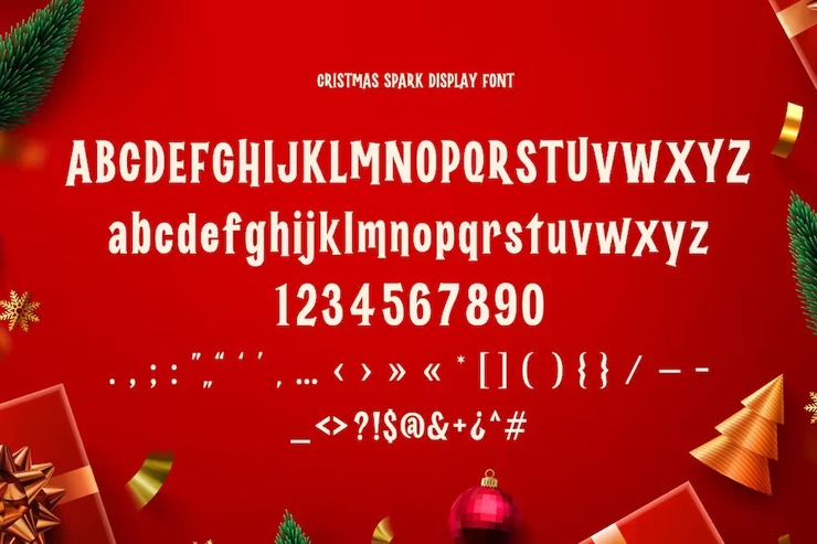 Christmas spark字体 5