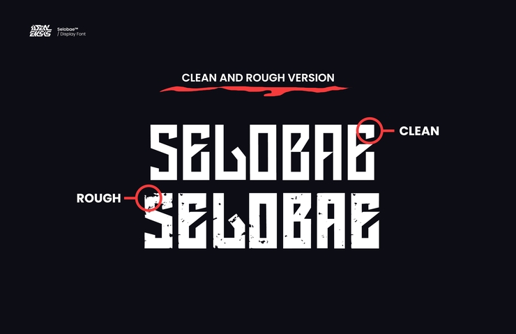 Selobae字体 3