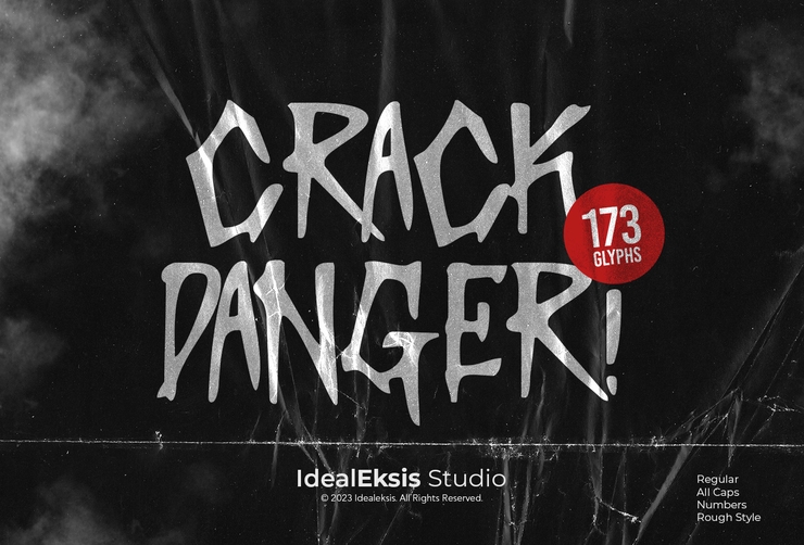 Crack danger字体 2