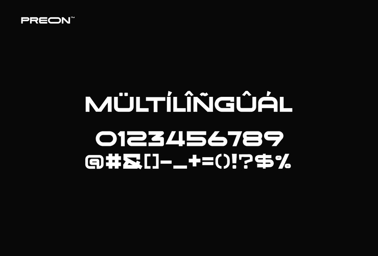 Preon字体 4