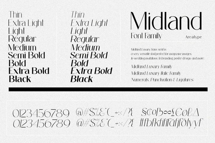 Midland字体 10