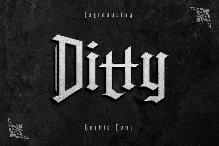 Ditty字体 1