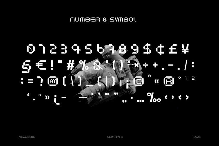 Necosmic字体 10