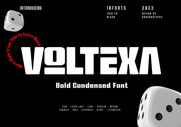Voltexa字体 2