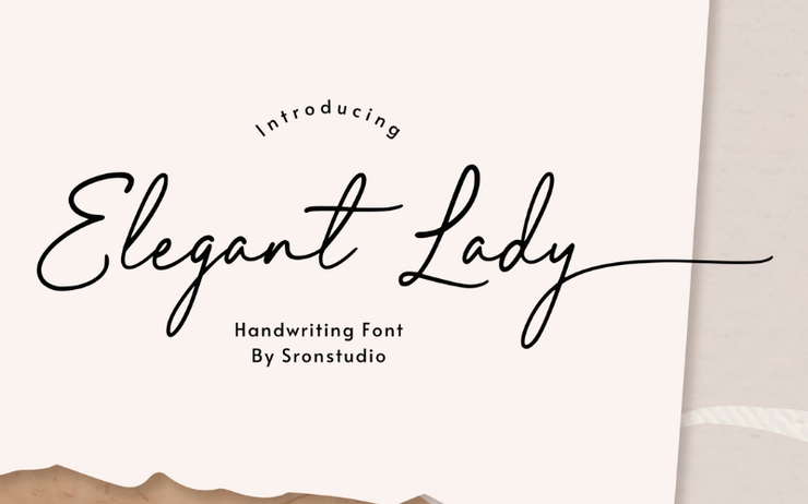 Elegant lady字体 1