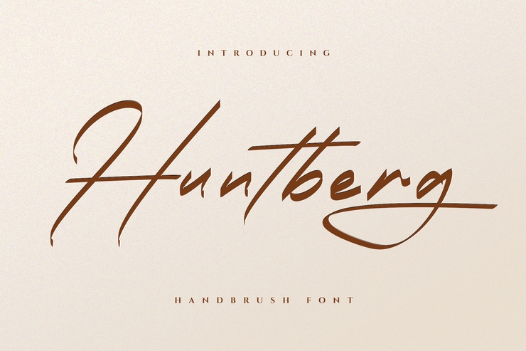 Huntberg字体 3