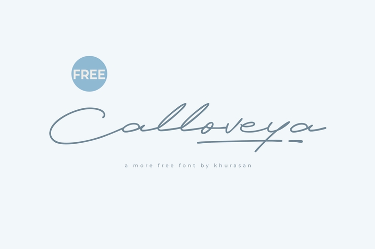 Calloveya字体 1