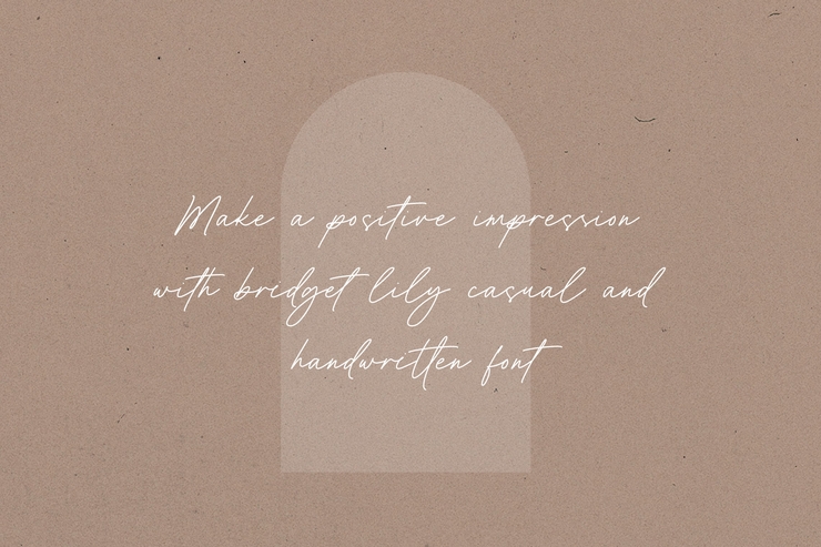 Bridget lily字体 1