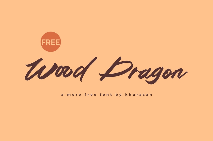 Wood dragon字体 1
