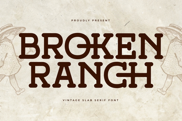 Broken ranch字体 1