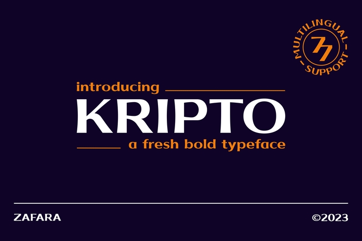Kripto字体 1