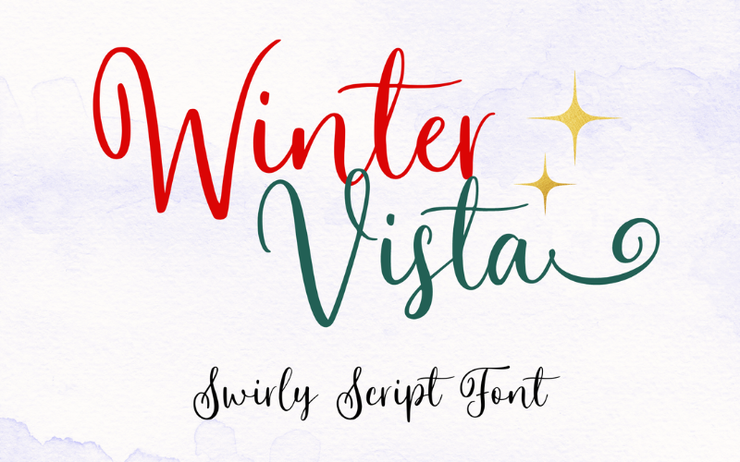Winter vista字体 1