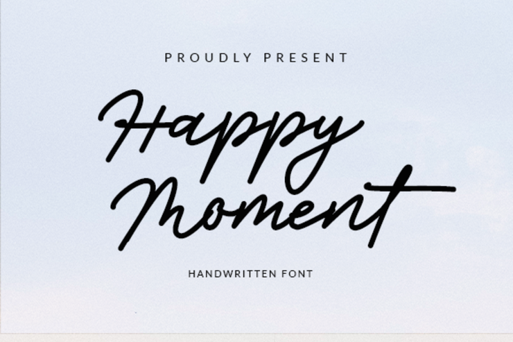 Happy moment字体 1