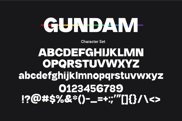 Gundam字体 5